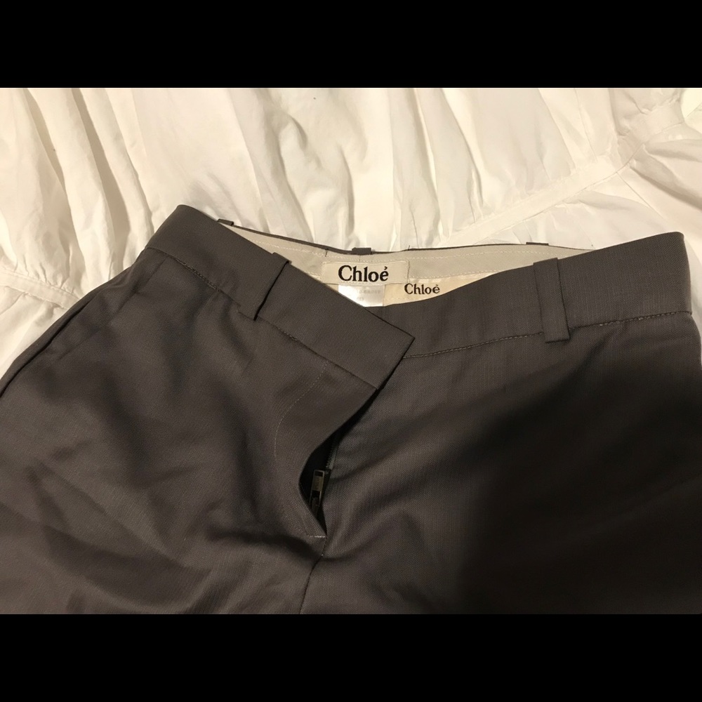 Chloe wide leg gray trousers sz 2 / 4